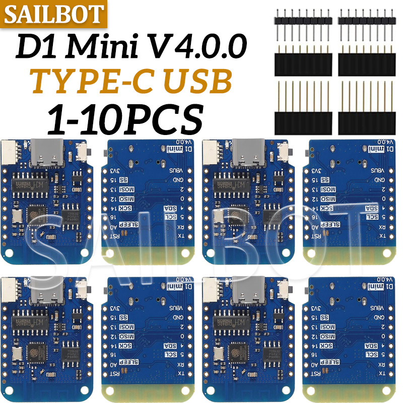 Esp8266 Nodemcu - 1-10 Buah WeMos D1 Mini ESP8266