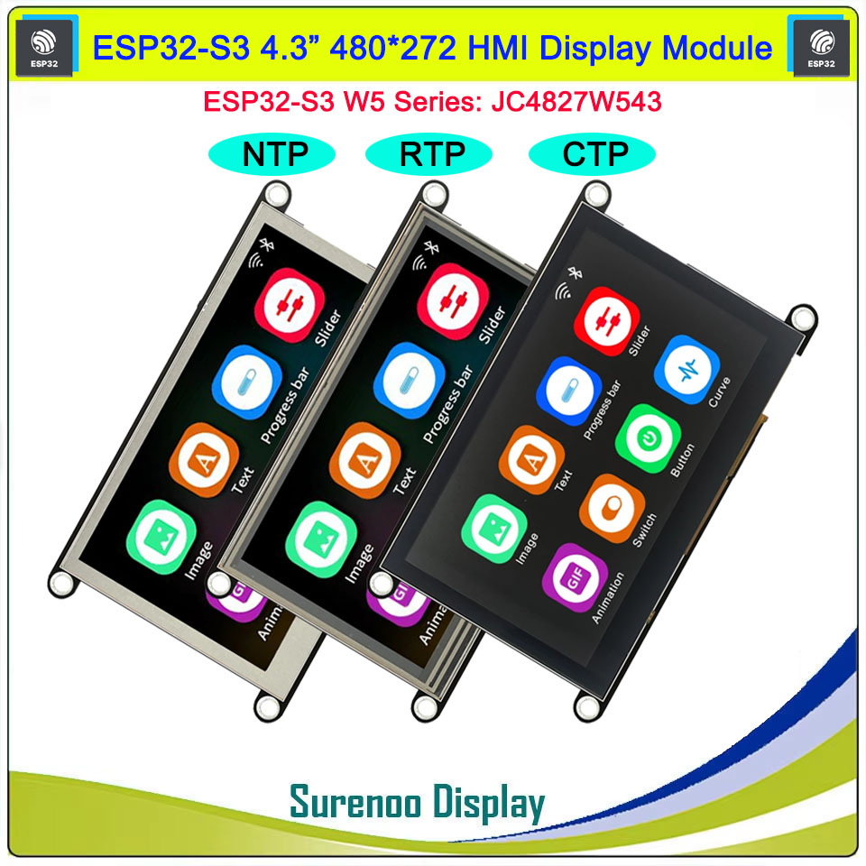 Esp32 P4 - Guition HMI W5 ESP32-S3-N4R8 JC4827W543 Modul