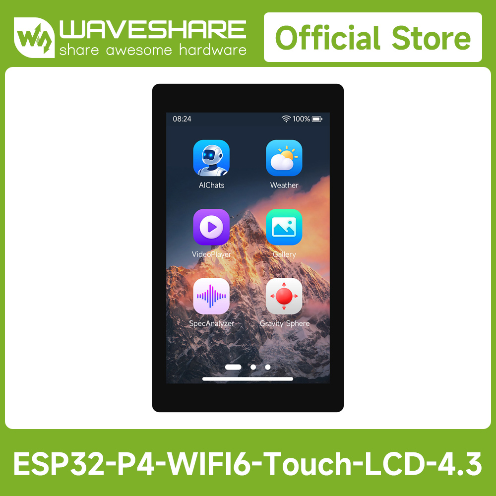 Esp32 Development Board - Waveshare ESP32-P4-WIFI6 Papan Pengembangan 4,3 inci,