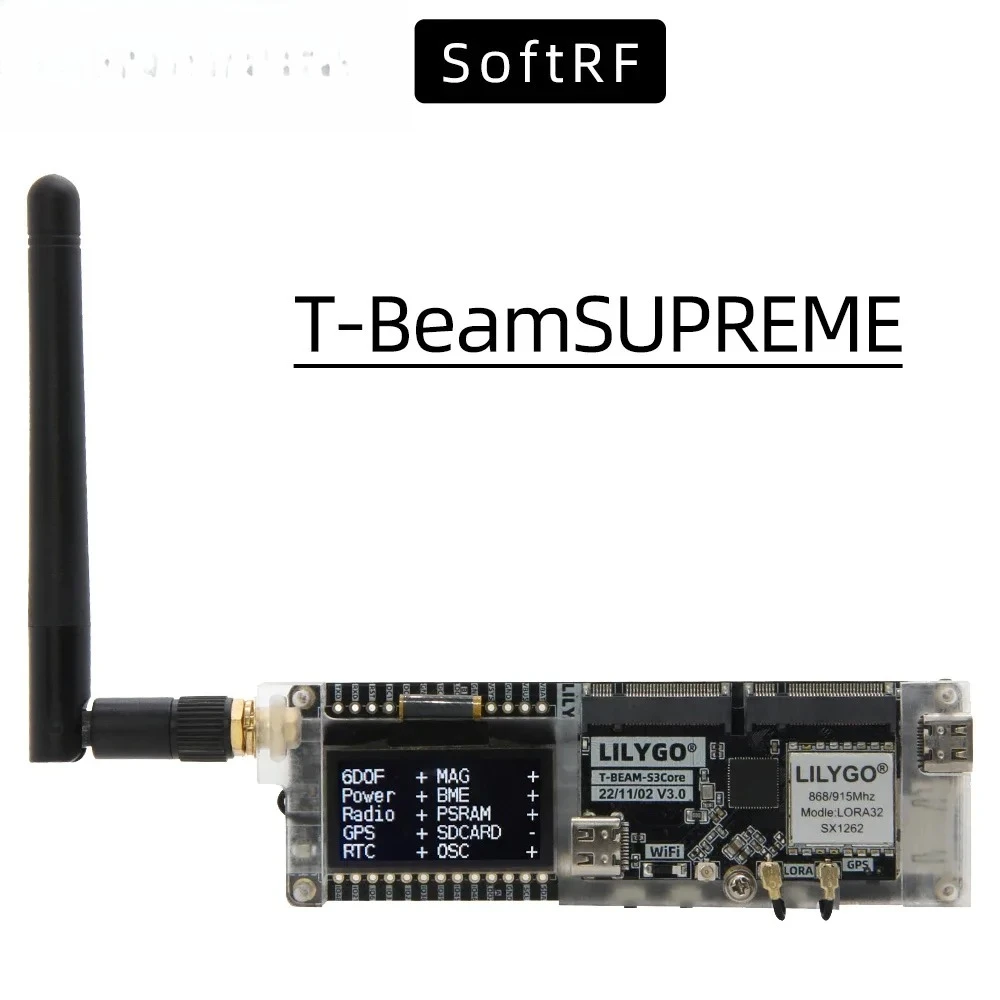 Esp32 Development Board - LILYGO SoftRF T-BeamSUPREME ESP32-S3 Papan Pengembangan
