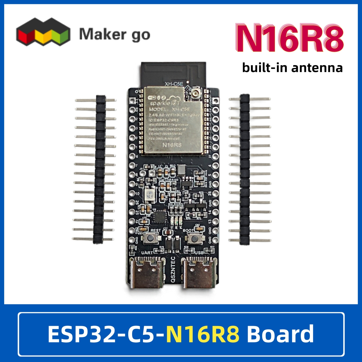 Esp32 Uart Module - Papan Pengembangan ESP32-C5-N16R8 2.4 & 5