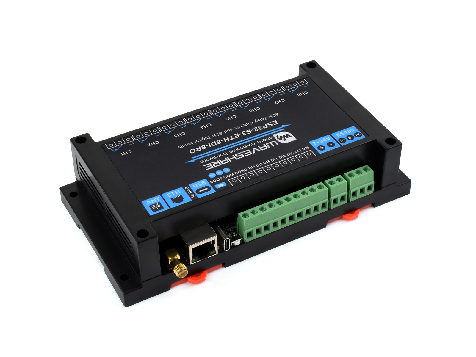Waveshare Industri 8-Channel E - Esp32 S3 ulasan dan harga