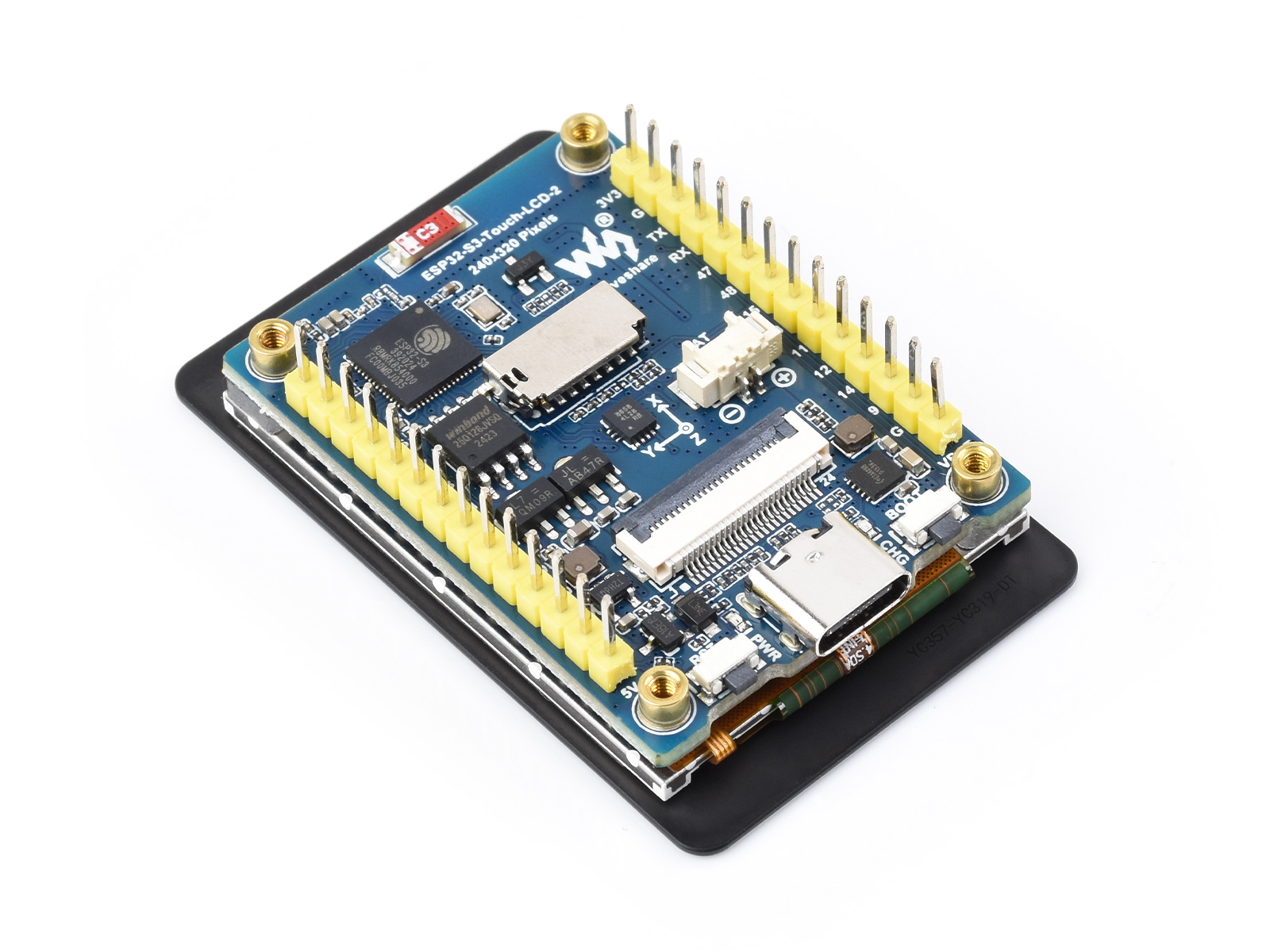 Waveshare ESP32-S3 2 inci papa - Esp32 S3 ulasan dan harga