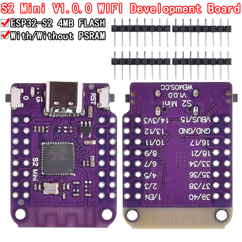 ESP32 S2 Mini v300-lolin WIFI  - Esp32 S2 ulasan dan harga