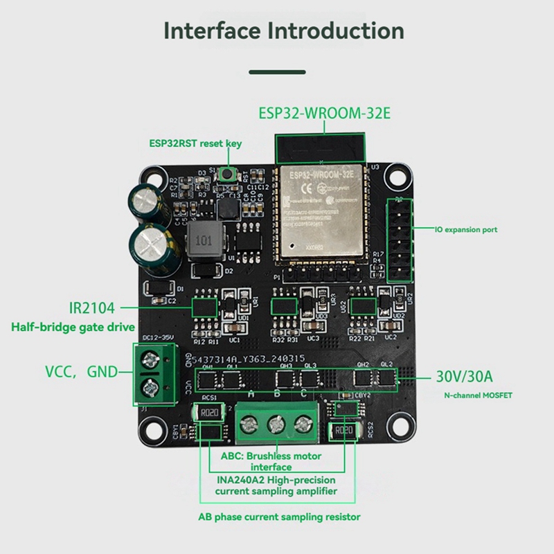 SimpleFOC High-Power ESP32 20A - Esp32 Wifi Bluetooth Module ulasan dan harga