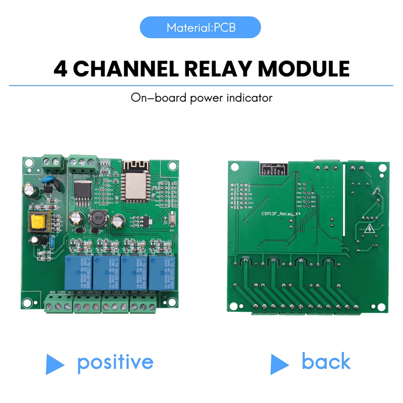 Modul Relay 4 Saluran WIFI Nir - Esp8266 ulasan dan harga
