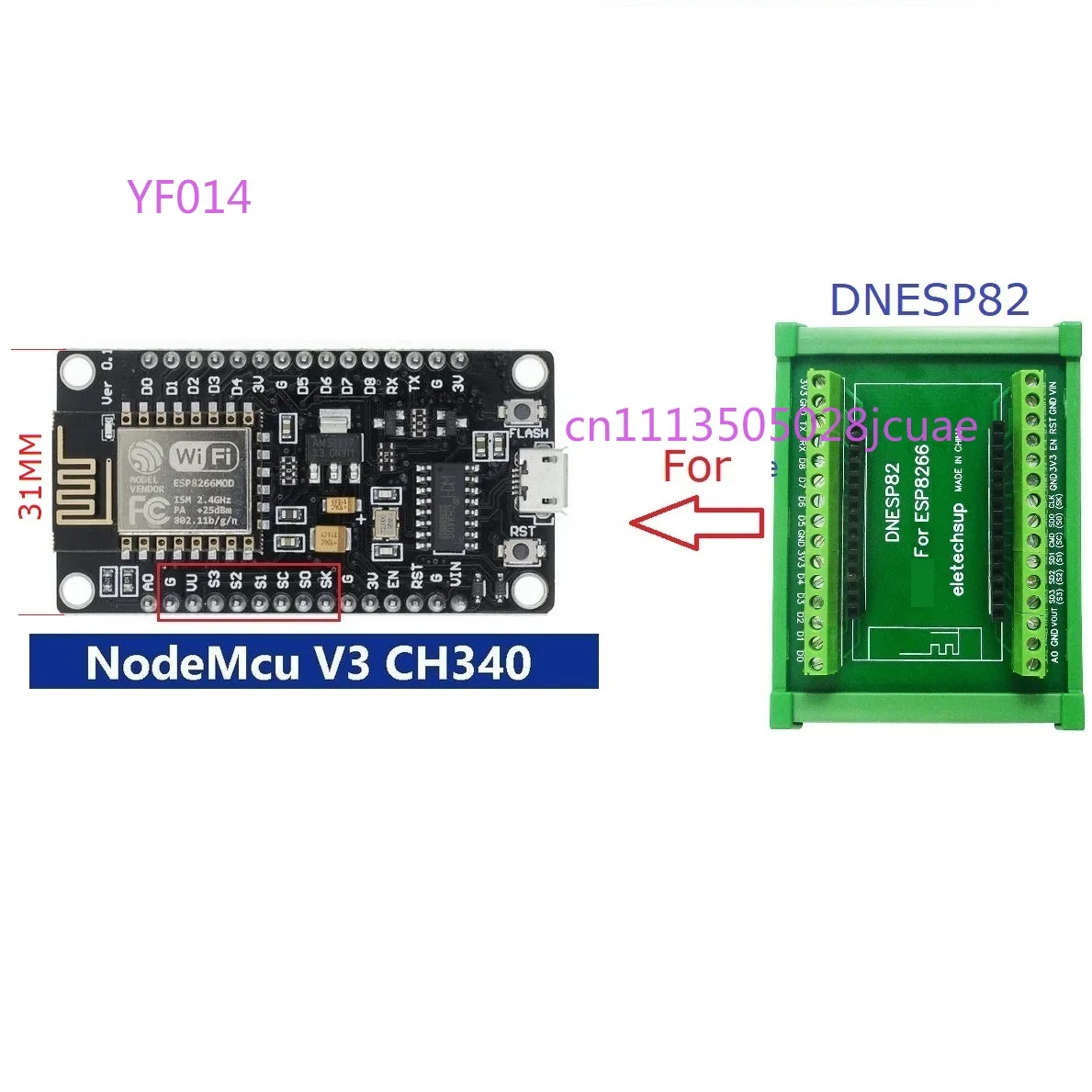 Modul WiFi ESP8266 NodeMcu Pen - Esp8266 ulasan dan harga